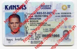 Bogus Braxtor Fake ID - Kansas Fake ID