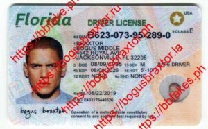 Bogus Braxtor Fake ID - Florida Fake ID