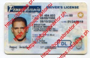 Bogus Braxtor Fake ID - New Pennsylvania Fake ID