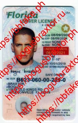 Bogus Braxtor Fake ID - Florida Fake ID
