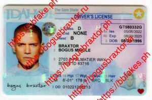 Bogus Braxtor Fake ID - Idaho Fake ID