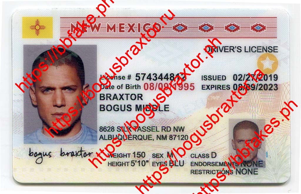 Bogus Braxtor Fake ID - New Mexico Fake ID