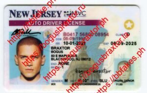 Bogus Braxtor Fake ID - New Jersey Fake ID
