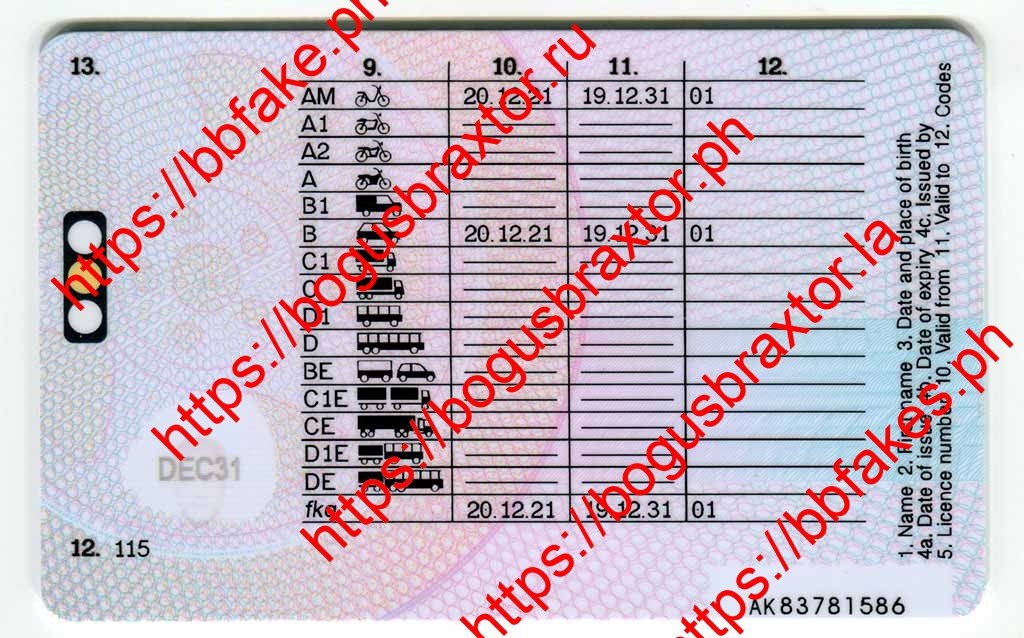 UK Northern Ireland Fake ID - Image 2